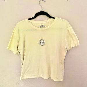 Hollister sun embroidered tee